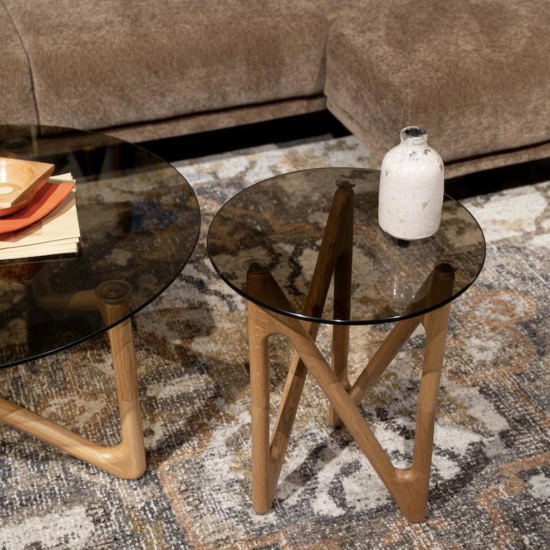 Zuiver (Dutch Bone) Naia Side Table サイドテーブル ガラステーブル 北欧 円形 |  | 01