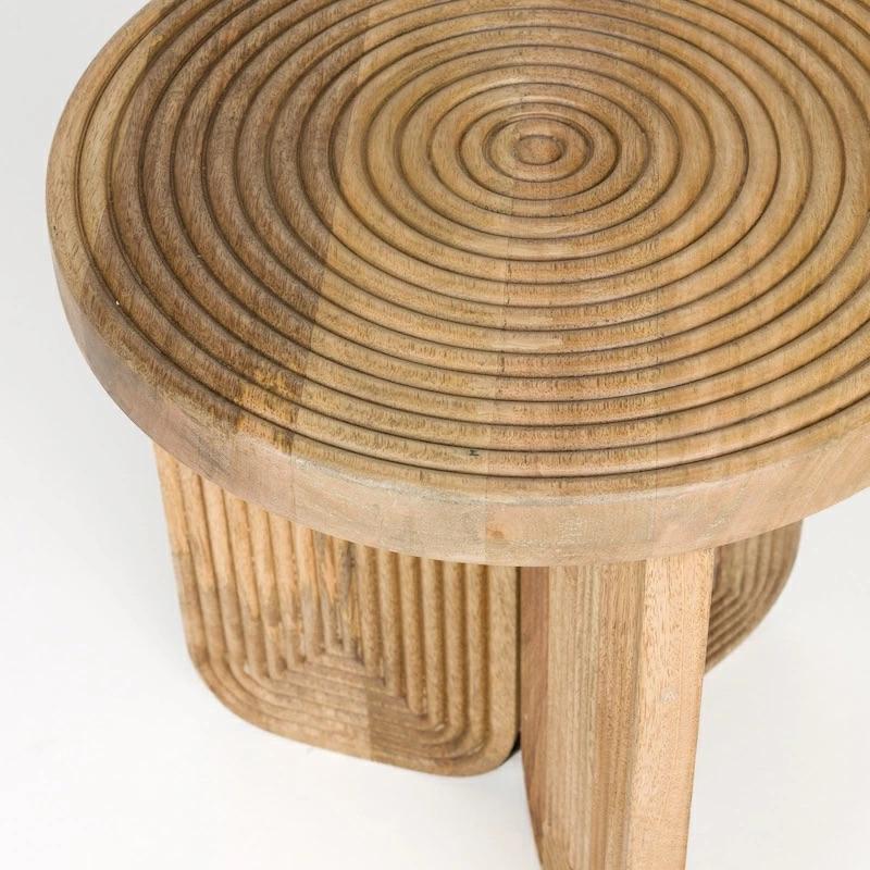 ZUIVER Side Table Maeze サイドテーブル 木製 年輪 北欧 円形 |  | 04