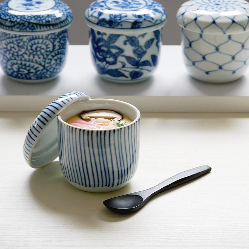 茶碗蒸し 染付 和食器茶わん蒸し ちゃわんむし 器 和食器 おしゃれ 食器 蒸し料理 プリンカップ スープボウル スープカップ カップ コップ 蓋物 和カフェ 17 017 テーブルウェア イースト 通販 Yahoo ショッピング