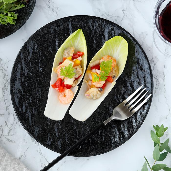 プレート cm スレート調 ブラックプレート おしゃれ 皿 食器 和食器 大皿 ディナープレート ワンプレート 盛り皿 パスタ皿 パン皿 主菜皿 メインプレート 柔らかな質感の