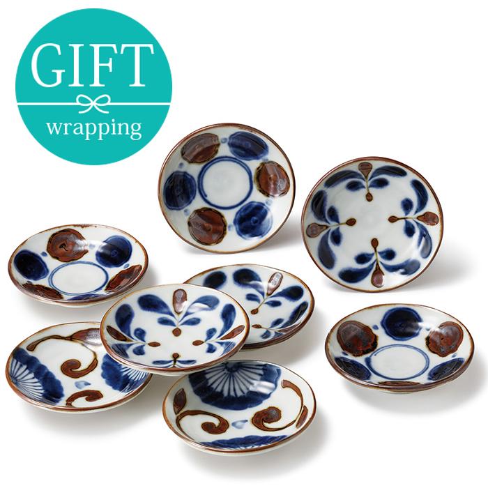 小皿8枚セット 9cm 南風 木箱入り ギフトプレート お皿 皿 食器 和食器 おしゃれ しょうゆ皿 小さい皿 柄物 やちむん風 沖縄食器風 ギフト食器 ギフト Gift 71 テーブルウェア イースト 通販 Yahoo ショッピング