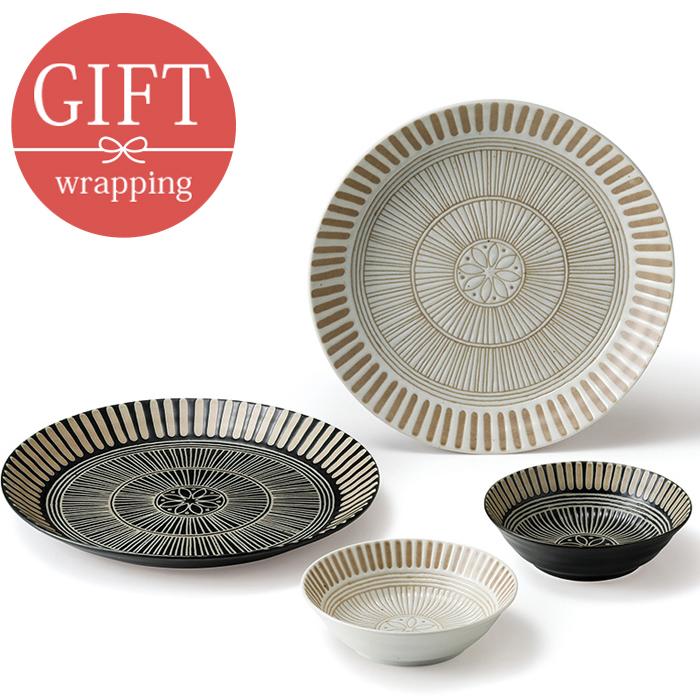 ペア食器4点セット 大皿 ボウル サウサリート 化粧箱入り ギフトプレート お皿 皿 洋食器 おしゃれ 食器 小鉢 カフェ食器 カフェ風 ギフト食器 ギフト 高価値セリー