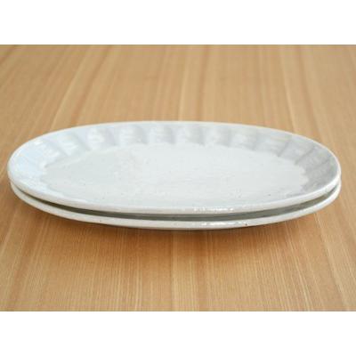 楕円皿 和食器 粉引 しのぎ刷毛目 和皿 お皿 ケーキ皿 ワンプレート カフェ食器 皿 シンプル おしゃれ 和モダン 白 日本製 美濃焼 おもてなし Ks A1 4003 0 テーブルウェア イースト 通販 Yahoo ショッピング