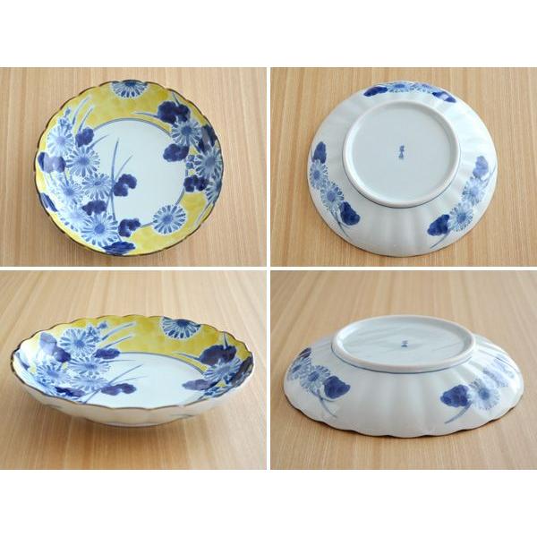 大皿 藍三昧 黄地草花 8寸皿 和食器 プレート お皿 皿 プレート 取り皿 和風 盛り皿 花柄 Sn D2 4016 0 テーブルウェア イースト 通販 Yahoo ショッピング