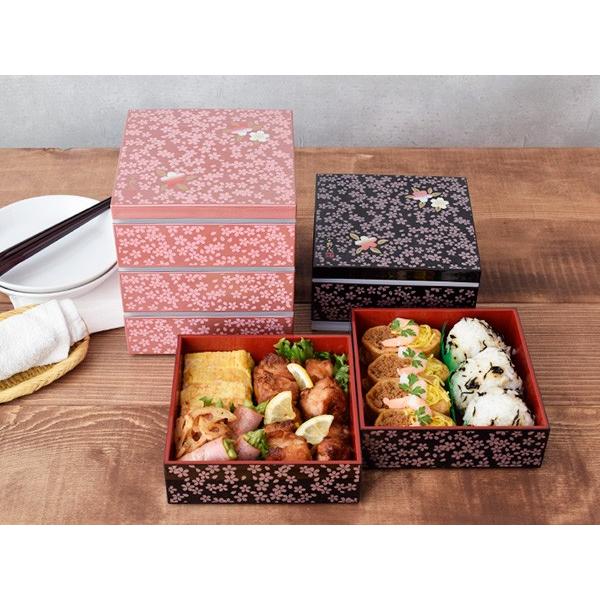 重箱 和モダンオードブル 桜柄 スクエア3段重 14cm ピンク 和食器 三段重 おせち料理 おせち重 オードブル重 お重箱 お弁当箱 おしゃれ かわいい Sw 013 テーブルウェア イースト 通販 Yahoo ショッピング
