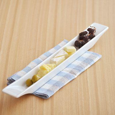 正規品販売 洋食器 白 オードブル皿 カフェ リストランテ スクエア ロングアペタイザー 40cm アウトレット ホワイト シンプル おしゃれ かわいい 日本製 美濃焼 Discoversvg Com