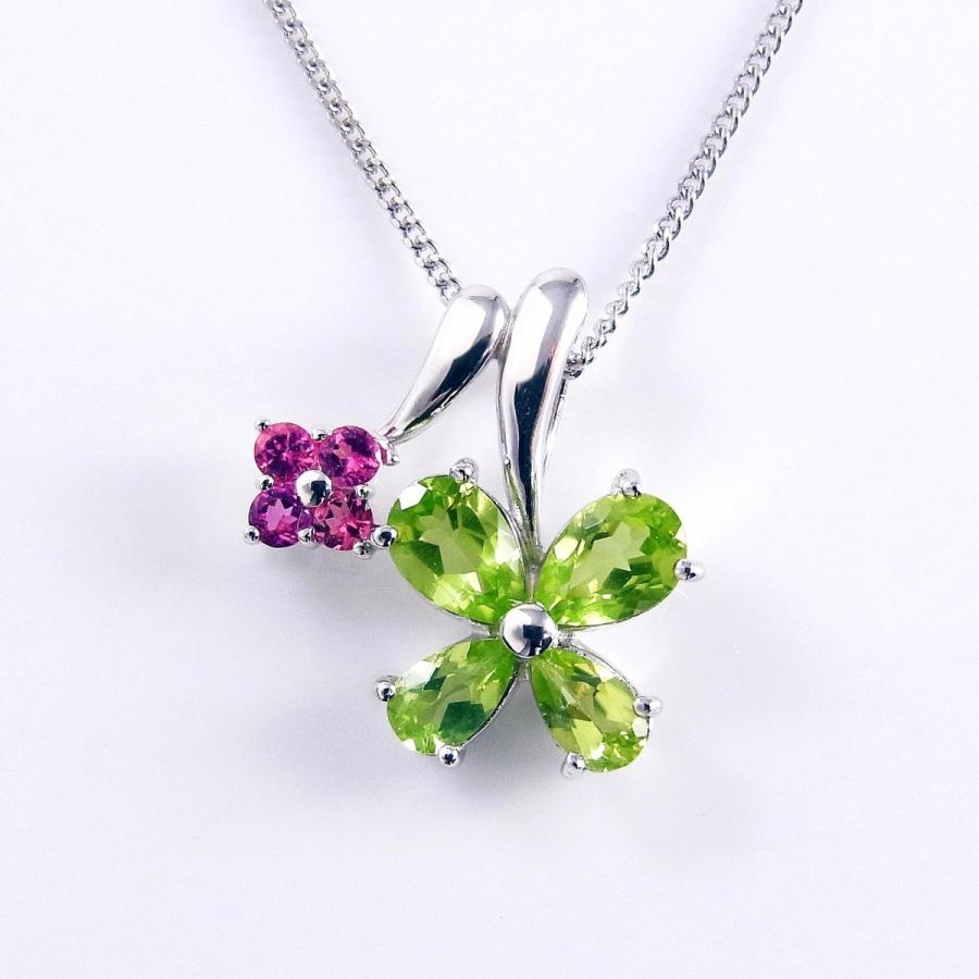 ペリドット ピンクトルマリン ネックレス レディース フラワー 花 ペンダント 天然石 B27 Tokyo Elegance 東京えれがんす 通販 Yahoo ショッピング