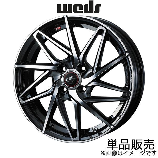 レオニスIT モコ MG33S 16インチ アルミホイール 1本 パールブラック/ミラーカット 0040570 WEDS LEONIS IT