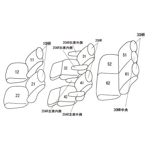 クラッツィオ シートカバー クラッツィオセンターレザーグレー