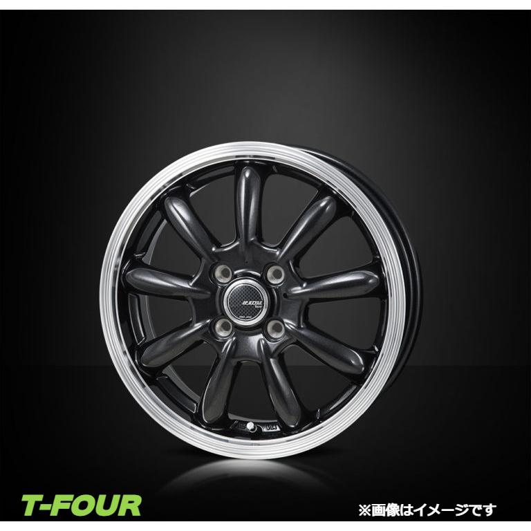 モンツァジャパン JPスタイル バーニー アルミホイール4本 1台分(16×6J 4-100 INSET42)ニッサン ノート 12系(ガンメタ)