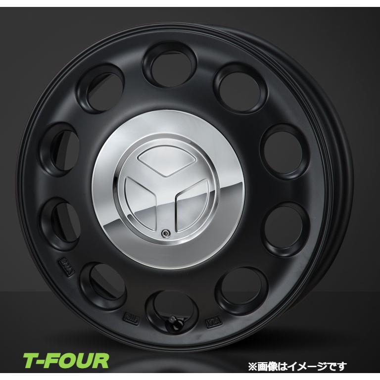 MONZA JAPAN - モンツァジャパン ピエディーノ 軽銀車輪4本 1台分(14×4.5J 4-100 INSET45)ミツビシ ek手押し車 B3♯W(黒いこと) タイヤ、ホイール-自動車-アルミホイール
