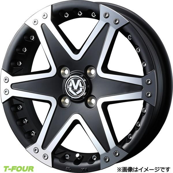 ウェッズ アドベンチャー マッドヴァンス01 アルミホイール4本 1台分(15×5J 4-100 INSET45)コペン L880(マットブラックポリッシュ)0036053
