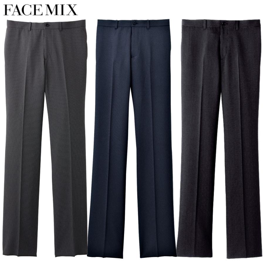パンツ スラックス ズボン 制服 ユニフォーム FACEMIX フェイスミックス メンズノータックストレートパンツ FP6001M 飲食店 メンズ レストラン カフェ おしゃれ かっこいい ボンマックス（BONMAX） メンズノータックストレートパンツ FP6001M 70