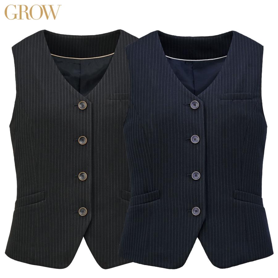 GROW グロウ ベスト GVEL-1952 5号〜21号 女性用 2色展開 : ユニフォーム工房フレンドYahoo!店 - 通販 ...