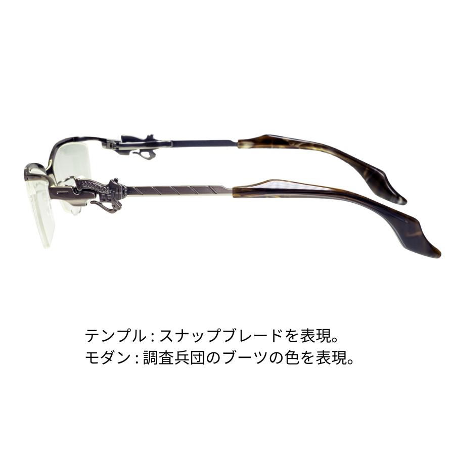 進撃の巨人 エルヴィン＆リヴァイモデル コラボ眼鏡 メガネフレーム