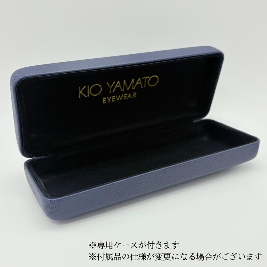 【定価6万】KIO YAMATO（キオヤマト）メガネフレーム メガネケース付き KIO YAMATO/キオヤマト メガネフレーム KT-511J COL.02 標準度付き