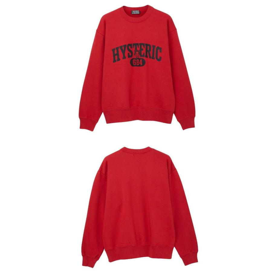 ＨＹＳＴＥＲＩＣ ＧＬＡＭＯＵＲ ヒステリックグラマー ２０２４年・春夏新作 EVIL COLLEGE スウェット トレーナー ０２２４１ＣＳ０２｜t-gs｜06