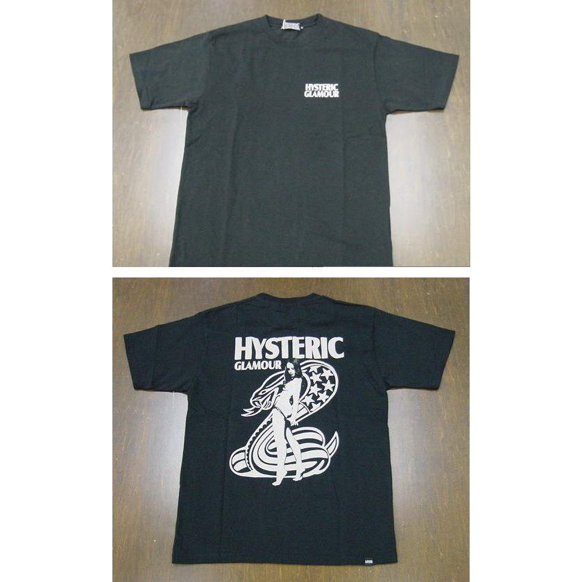 HYSTERIC GLAMOUR グラフィックTシャツ ブラック HYSTERIC GLAMOUR - HYSTERIC MOVIE Tシャツ / ブラック | Tempt
