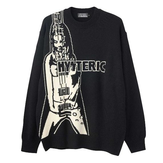 ヒステリックグラマー ニット ギターガール HYSTERIC GLAMOUR HYSTERIC GLAMOUR HYSTERIC GLAMOUR
