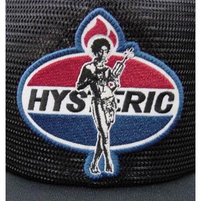 ヒステリックグラマーDYNAMITE ANGELワッペン オールメッシュキャップ HYSTERIC GLAMOUR - [購入は1人1点まで] DYNAMITE ANGELワッペン