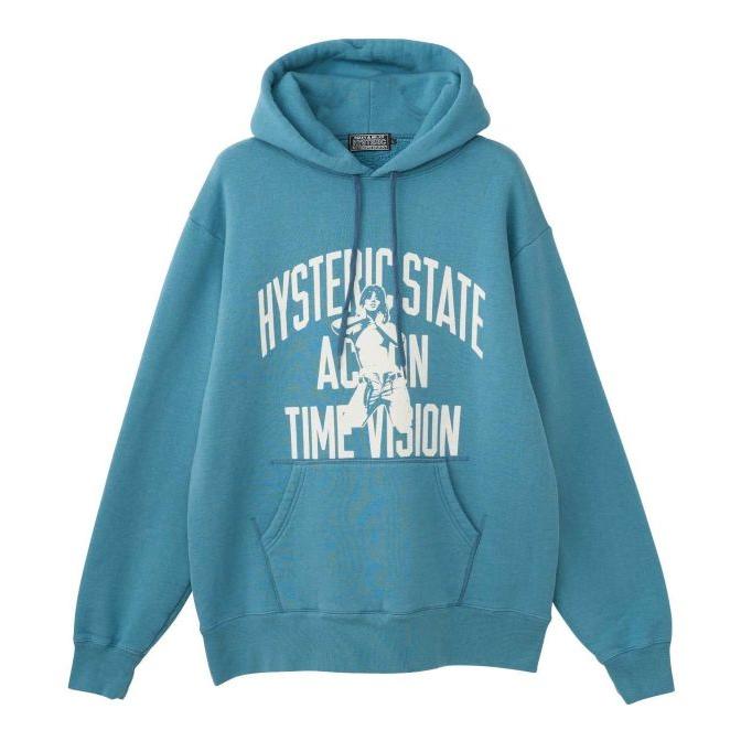 ヒステリックグラマー 00s パーカー ヒスガール 水色 フリーサイズ HYSTERIC GLAMOUR（ヒステリックグラマー） HYSTERIC