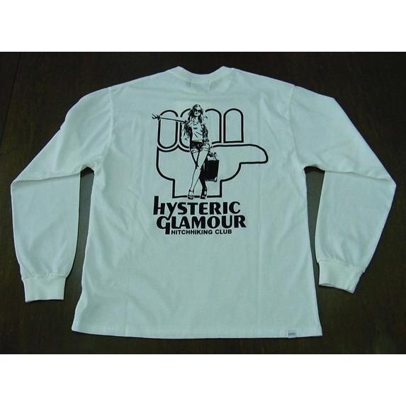 HYSTERIC GLAMOUR バックプリント　長袖Tシャツ ブラック HYSTERIC GLAMOUR バックプリント 長袖Tシャツ ブラック