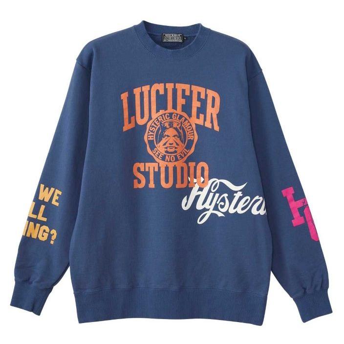 激レア 人気デザイン ヒステリックグラマー ヒスガール スウェット トレーナー 美品】HYSTERICGLAMOUR スウェット ヒスガール 黒 L
