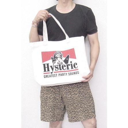 Hysteric Glamour トートバッグ アイボリー ヒステリックグラマー/トートバッグ/アイボリー×黒×マルチ