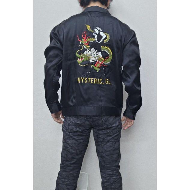 ＨＹＳＴＥＲＩＣ ＧＬＡＭＯＵＲ ヒステリックグラマー  ２０２６年・春夏新作 DRAGON FLAME刺繍 スーベニアシャツジャケット０２２６１ＡH０６の画像