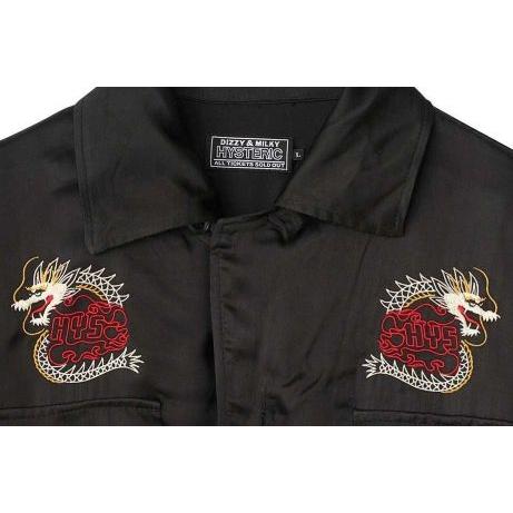 ＨＹＳＴＥＲＩＣ ＧＬＡＭＯＵＲ ヒステリックグラマー  ２０２６年・春夏新作 DRAGON FLAME刺繍 スーベニアシャツジャケット０２２６１ＡH０６の画像