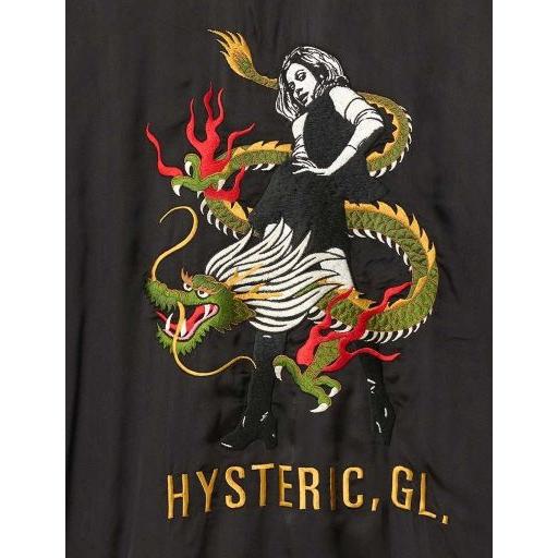 ＨＹＳＴＥＲＩＣ ＧＬＡＭＯＵＲ ヒステリックグラマー  ２０２６年・春夏新作 DRAGON FLAME刺繍 スーベニアシャツジャケット０２２６１ＡH０６の画像