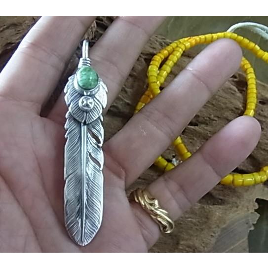 ザビンゴブラザーズシルバーフェザー（中） Size2枚アンティークビーズ4個付き THE BINGO BROTHERS ザ・ビンゴブラザーズ