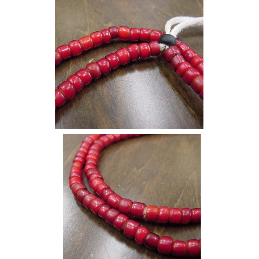 【新品】THE BINGO BROTHERS 一連赤ビーズ　ホワイトハーツ 新品】THE BINGO BROTHERS 一連赤ビーズ ホワイトハーツ - メルカリ