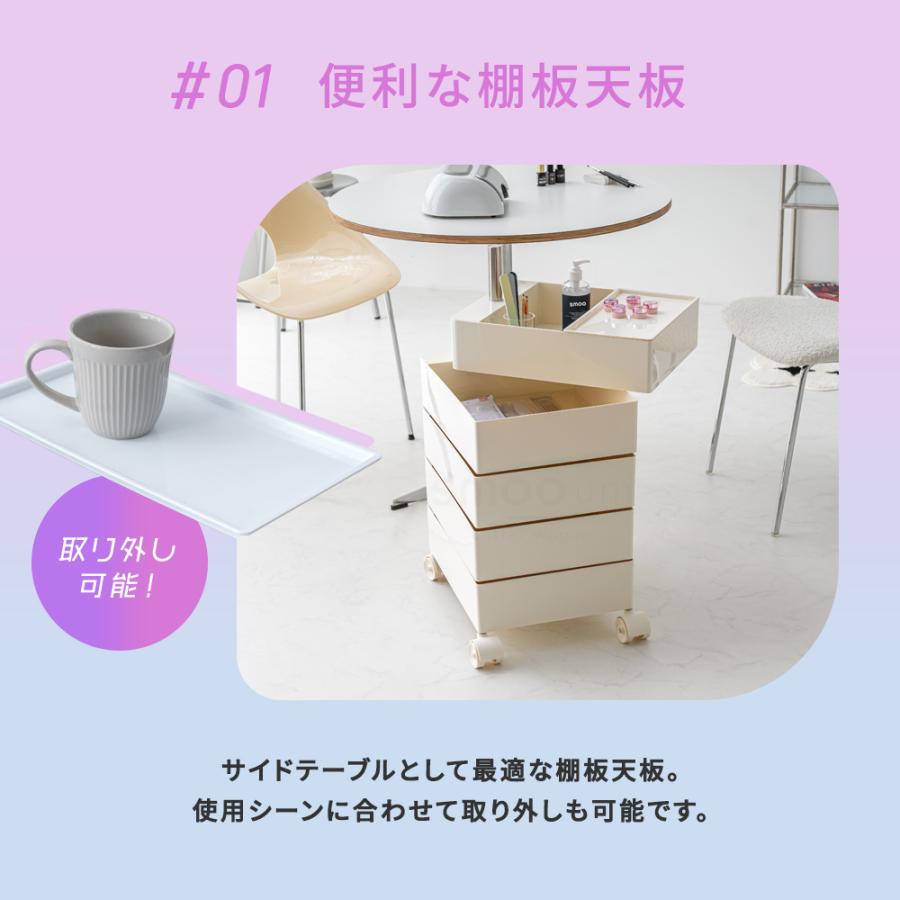 smoo 10/15 10%OFF商品多数[5段]ワゴン キャスター付き ファイルワゴン