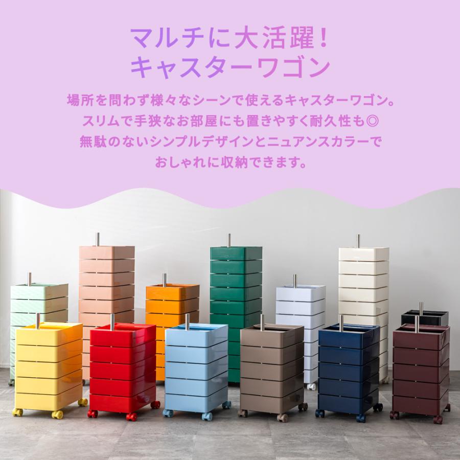 smoo 10/15 10%OFF商品多数[5段]ワゴン キャスター付き ファイルワゴン