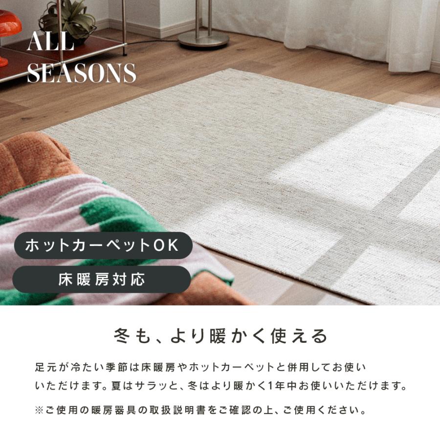 9/5〜9/6 20%OFF[200×200cm][新商品] ノイズラグ 洗える おしゃれ 滑り