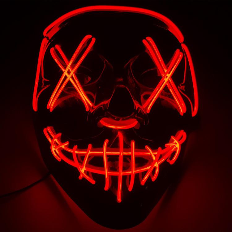 ハロウィン 光る仮面 LED仮面 仮装 LEDマスク コスプレ小物 ゾンビ