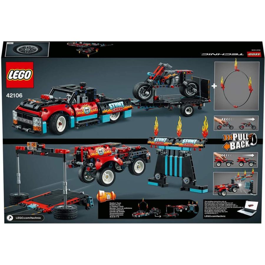 【正規品】 LEGO レゴ テクニック 42106 トラックとバイクのスタントショー　5702016616453｜t-jnky｜06