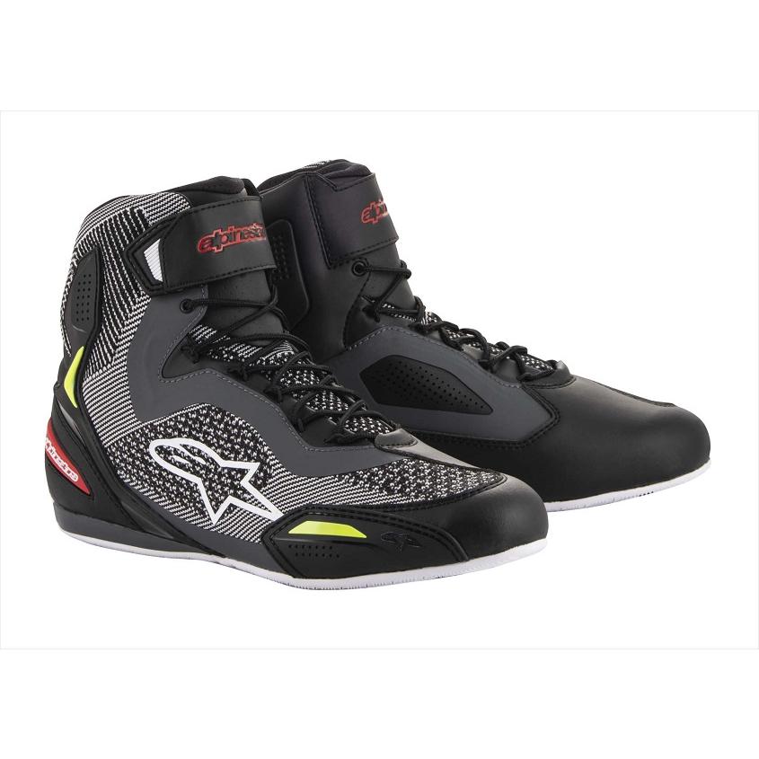 アルパインスターズ　FASTER 3 RIDEKNIT SHOE　1315 BLACK GRAY RED YELLOW FLUO　8 25.5cm 964966