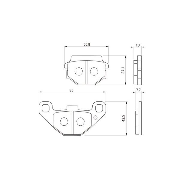 DAYTONA（デイトナ） ブレーキパッド 053 ハイパーパッド (F&R