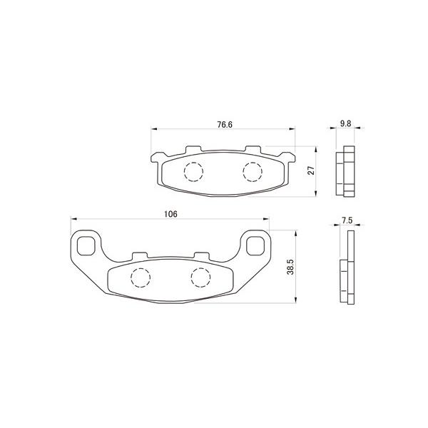 DAYTONA（デイトナ） ブレーキパッド 055 ハイパーパッド (F&R