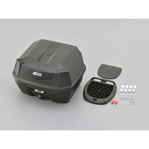 GIVI (ジビ) モノロックケース 42L 未塗装ブラック ブラックパネル 