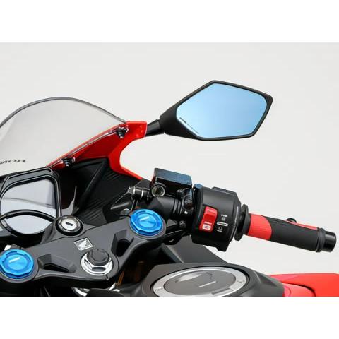 DAYTONA（デイトナ） ハイビジ貼り付けタイプミラー HONDA1 ブルー