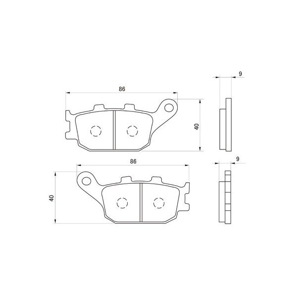 DAYTONA（バイク用品） DAYTONA (デイトナ) ブレーキパッド 018