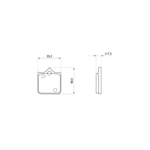 デイトナ ブレーキパッド ハイパーシンタ−ドパッド ブレンボ4POT65MM 72459|2輪・4輪用品のショップt-joy|01
