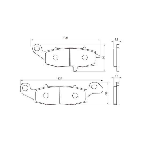 DAYTONA（デイトナ） ブレーキパッド 059 ハイパーパッド (FL