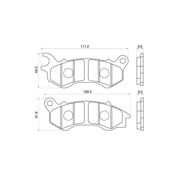 DAYTONA（デイトナ） ブレーキパッド 070 ハイパーパッド (F)PCX125(10