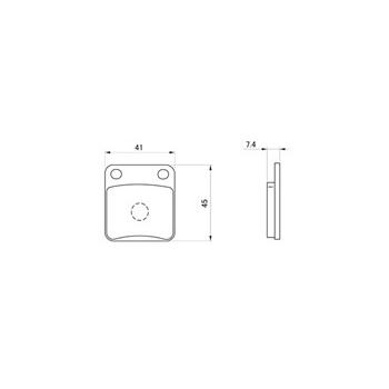 専用 2本 DAYTONA（デイトナ） ブレーキパッド 042 赤パッド (F)マグナ50
