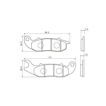 DAYTONA（デイトナ） ブレーキパッド 082 赤パッド (F)CRF250L(12