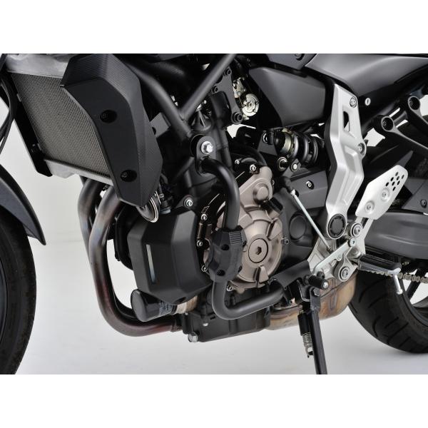 CD3枚セット DAYTONA（デイトナ） パイプエンジンガード MT-07/ABS XSR700 用 96138